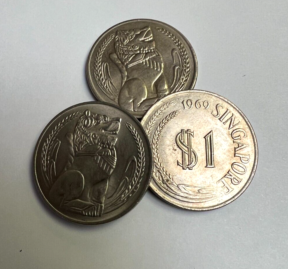 コレクション 1967 Singapore Coin Set Singapore | 6 Coin Set | 1 5 10 20 50 Cents 1 Dollar | Seahorse