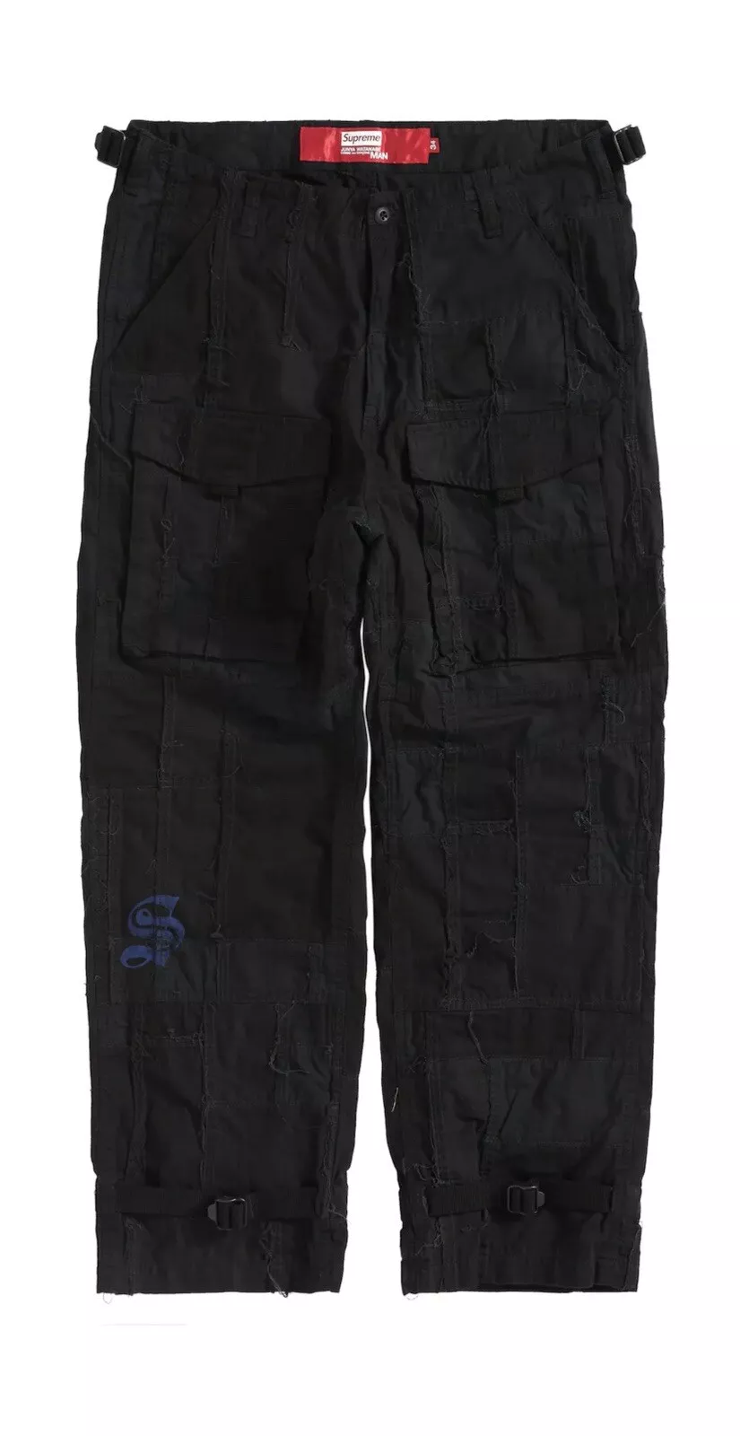 Pantalon cargo noir patchwork Supreme x JUNYA WATANABE COMME des GARCONS MAN 30