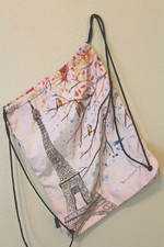 Zaino borsa Paris In Springtime Torre Eiffel setoso con coulisse borsa trasporto-tutto
