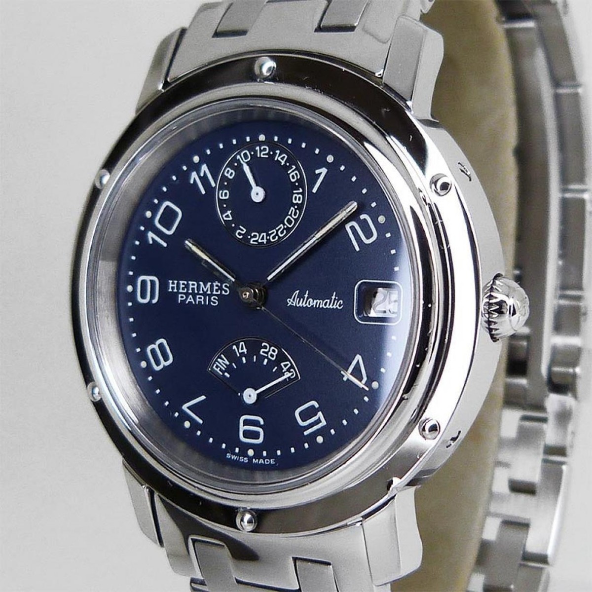HERMES Watch CL5.710 Clipper GMT Power Reserve Automatic Blue dial