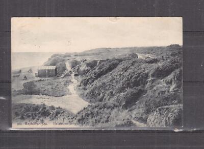 GREAT BRITAIN, SUSSEX, BEXHILL ON SEA, WESTERN CLIFFS, 1909 ppc., used/