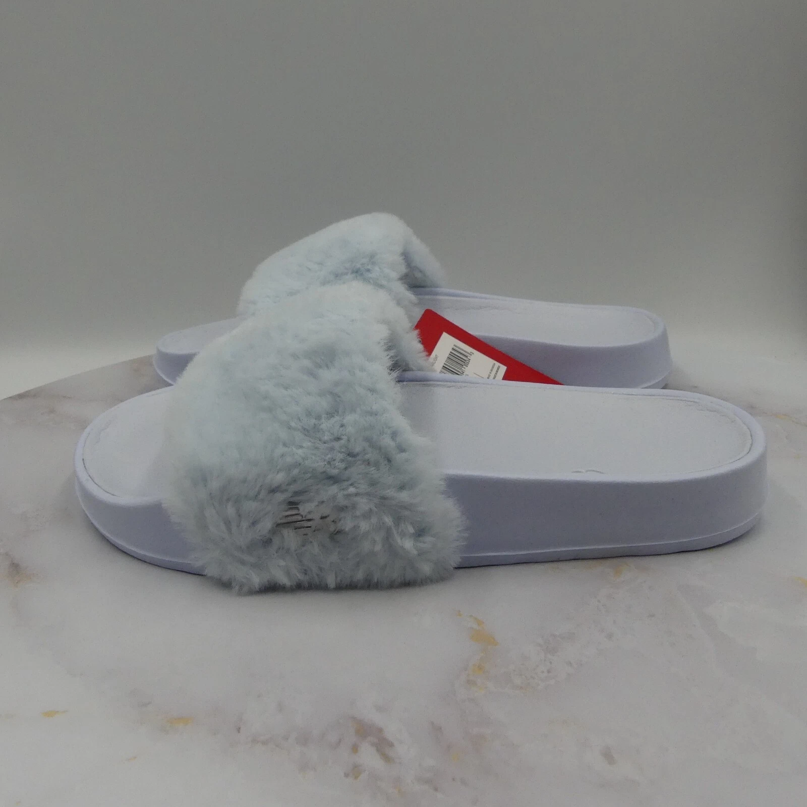 New Balance Sandali Donna 5 B Blu Grigio Starlight Fuzzies Slides Scarpe Slip On