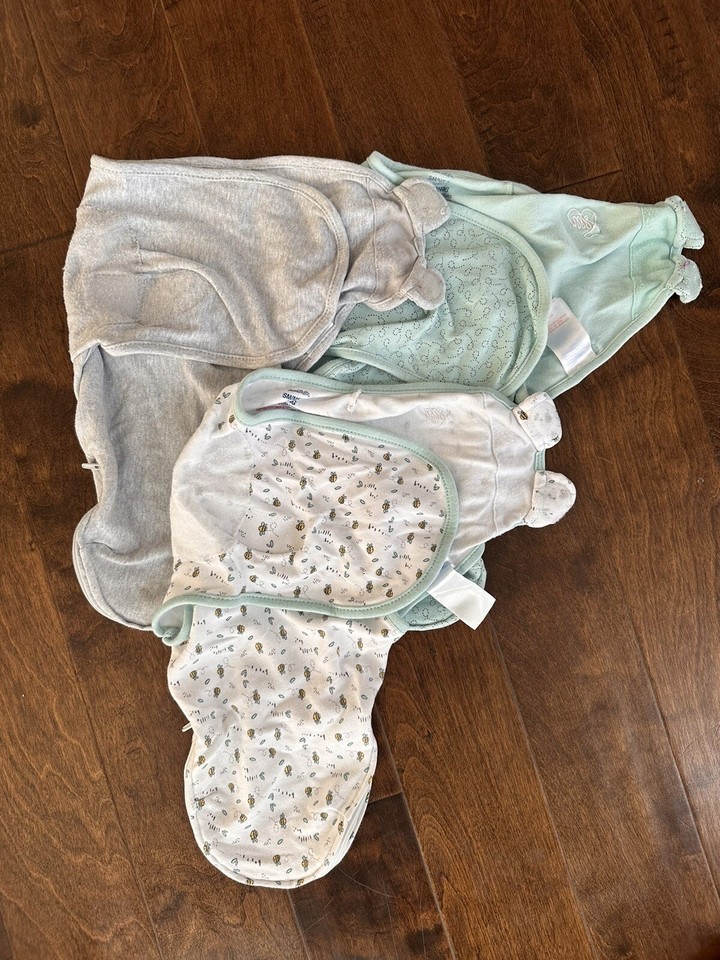 Swaddleme ZipUp Small/Medium 03 Months 3Pack Bees eBay