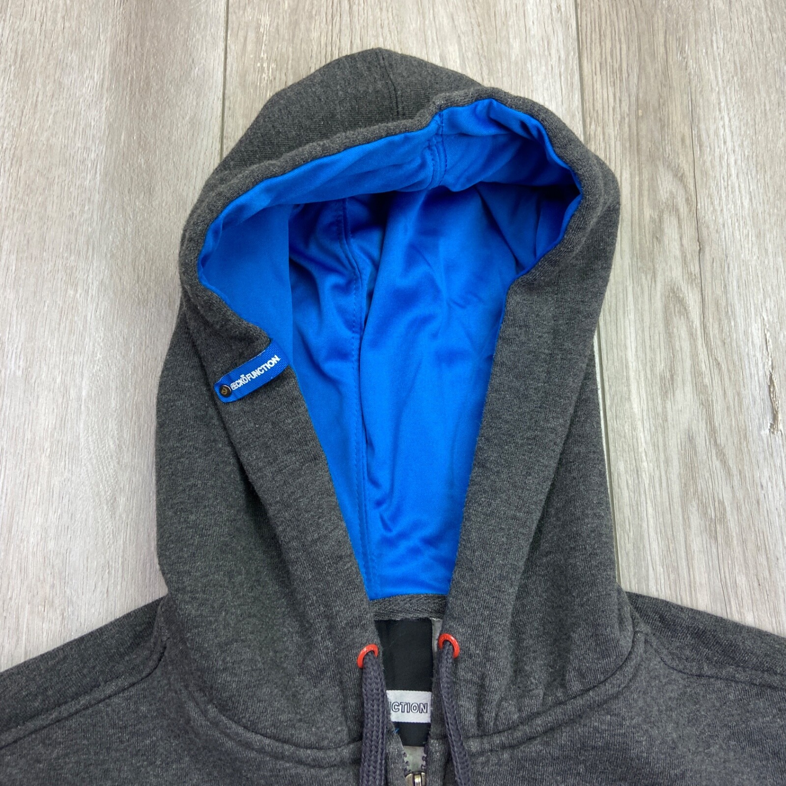 Ecko Function Sweater Mens Small Gray Blue Hooded… - image 2