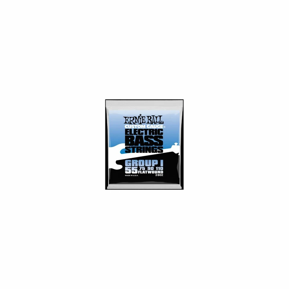 Ernieball Eb2802 Cordes De Basse Électrique Flatwound Groupe I 55-110 - Photo 1/1