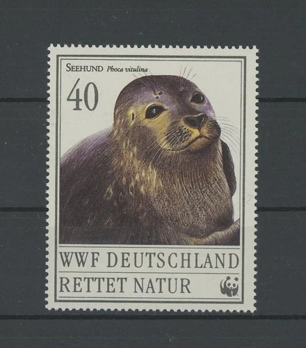 GERMANY WWF DONATION STAMP 1987 FAUNA ANIMALS SEALS SEAL MNH m3800