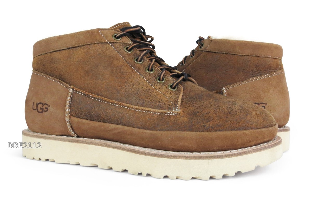 UGG Campfire Trail Boot Chestnut Bomber Fur Boots Mens Size 