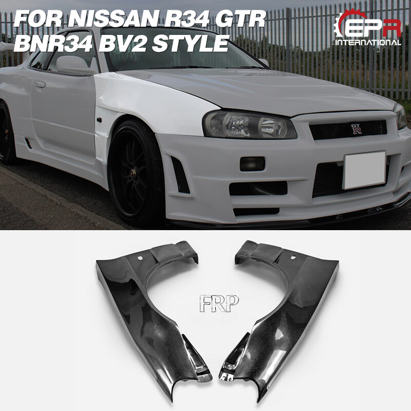 BNR34 R34 スカイラインGT-R OE-STYLE フロントフェンダー（FRP 