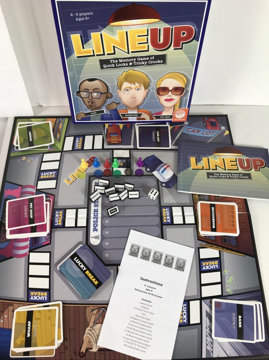 MindWare LineUp Stimulating Memory Board Game 2010 (F5)