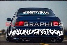 Misunderstood Sticker Jdm Slammed Windshield Boost Window Decal Kanji Turbo Euro Misunderstood Sticker Jdm Slammed Windshield Boost Window Decal Kanji Turbo Euro