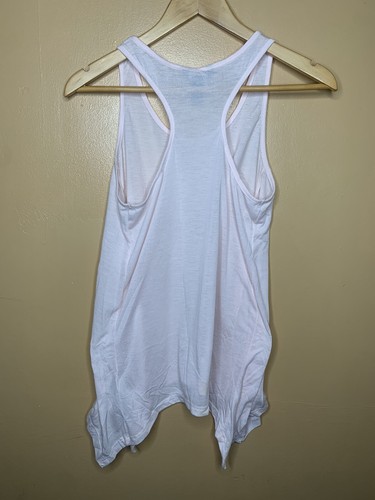 H&M Women Size Small Tank Top Hankerchief Scoop Neck Pink Racer Back Sleeveless - Picture 15 of 20