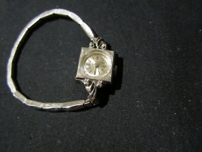 Vintage Zodiac 4 Diamond 10krpg White Gold Womens Watch  display picture 1