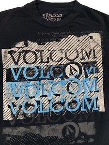 Volcom-Mens-Black-T-shirt-Sz-S