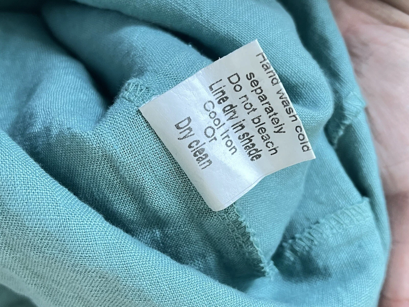 VALENTINO Abito donna Valentina Naldi lino lino M pizzo orlo verde italiano nuovo