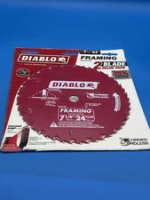 2 Pack 7-1/4" Diablo Framing Saw Blades 24 Teeth, D0724VPX-NIP