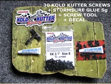 30 Kold Kutter Wader Boot Screws + Stormsure Adhesive + Screw Tool - only £13.99