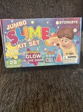 Byonebye jumbo slime kit set glow-in-the-dark