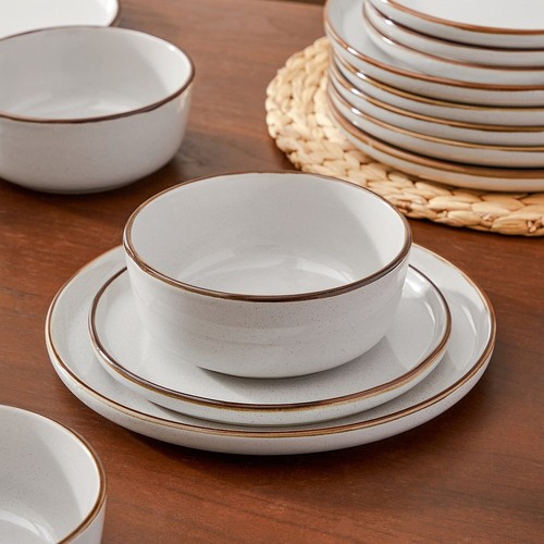 vancasso Dinnerware Set Stoneware Plates and Bowls 18pc Dining Dinner Set for 6 - Picture 10 of 20