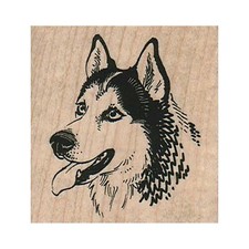 Mounted Rubber Stamp, Husky Dog, Dog, Husky Lover, Dog Lover, Pet Lover, Canine