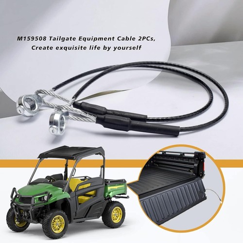 2X Tailgate Cable M159508 for John Deere Gator XUV 625i XUV 825i HPX615E HPX815E - Foto 7 di 7
