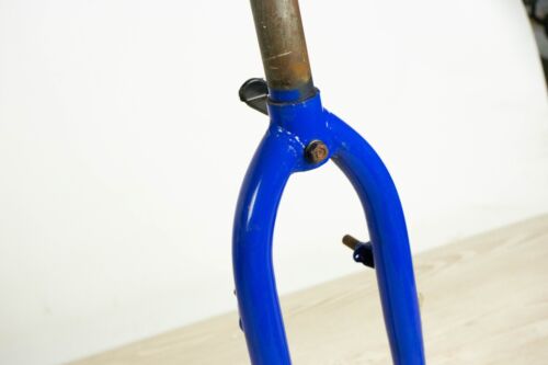 ATALA VINTAGE MTB STEEL FORK 1" MOUNTAIN BIKE 26" 559 THREADED OLD BICYCLE blue - Picture 3 of 8