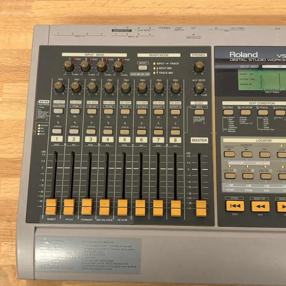 Roland VS-880 Multitrack Recorder Digital Studio Workstation Japan Used - Image 2 of 4
