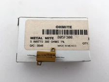 (3 pcs) 805F300 Ohmite, 5 Watt 300 Ohm 1%, Wirewound Resistor (Chassis Mount)