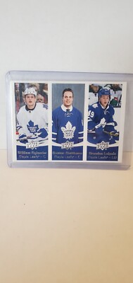 2016 upper deck Brendan Leipsic, Auston Matthews, William Nylander