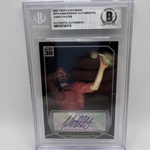 2007 Topps Star Wars 30th Anniversary John Dykstra autografo. Beckett autentico