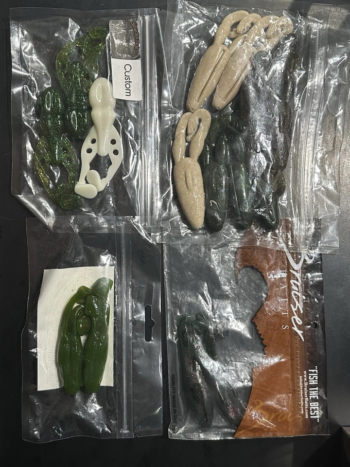 Ярость хвост + более мягкий, пластиковые лягушки приманки / приманки - Изображение 3 из 3