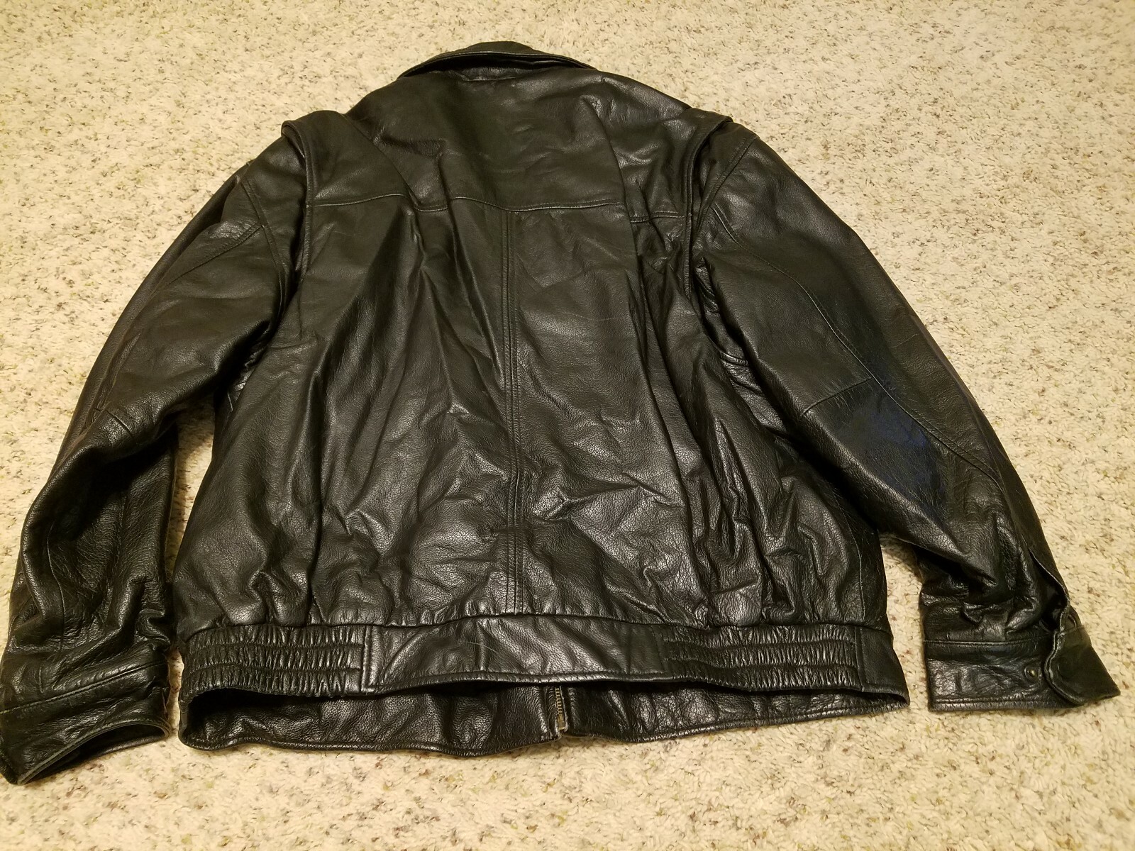 Black Leather Jacket Xl 