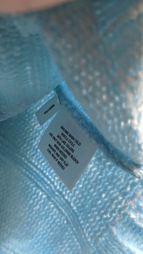 Suéter de chenilla Classic Elements cuello en V para mujer grande azul claro Sears nuevo con etiquetas - Imagen 8 de 11