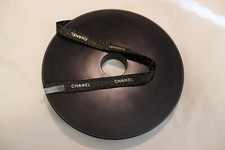 CHANEL GIFT WRAP RIBBON BLACK  GOLD 25 YARDS NEW