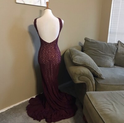 Burgundy Jovani Formal Dress Size 00 | eBay