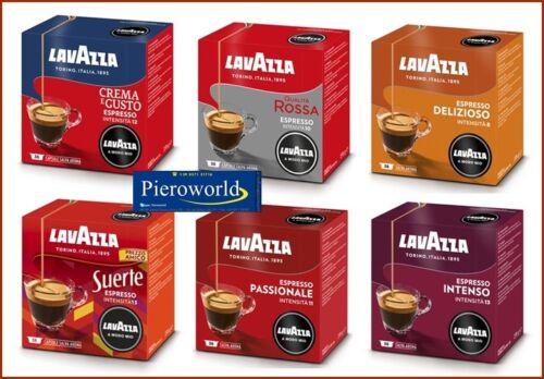 216 capsule caffè espresso LAVAZZA A MODO MIO in 6 gusti a scelta # 100 108 200
