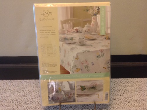 Lenox Butterfly Meadow 60" X 84" inch Oblong / Rectangle Tablecloth NEW Sealed - Picture 2 of 2