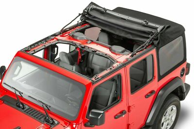 18-23 Jeep Wrangler JL 4 Door New Black Vinyl Soft Top Complete