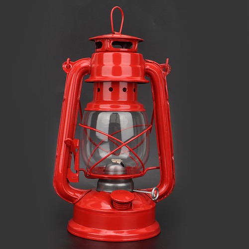 Vintage Kerosene Lamp Iron Lantern Oil Lamp Party Pub Decor Gift Supplies(Red) - Picture 21 of 22