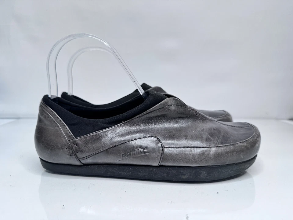 Zapatos sin cordones Earth Kalso Technology informales para mujer de cuero gris, EE. UU. 6 Foto 3 de 4