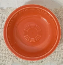 HLC Fiesta Ware Persimmon Cereal Bowls Made in USA 6-7/8" Wide x 1-7/8" Tall