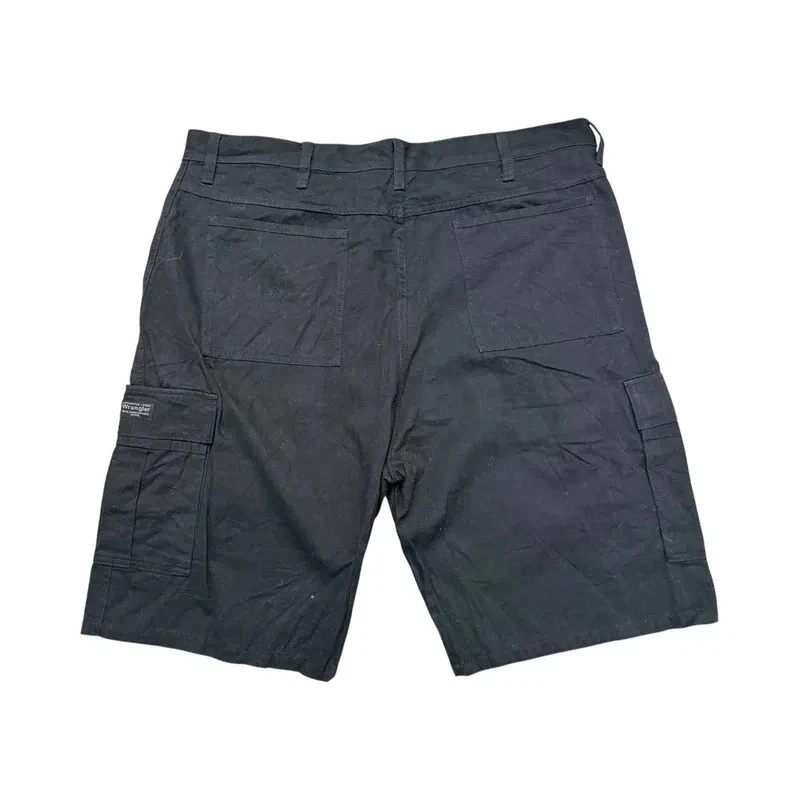 Wrangler Mens Black W38 Cargo Workwear Utility Pocket Shorts