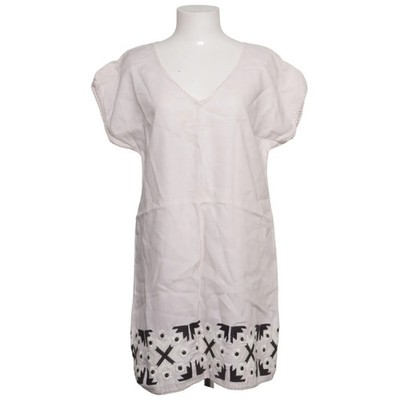 Zara Basic, Kleid, Größe: M, Weiß, Leinen, Sonstiges, Damen #WmX