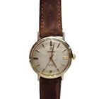 Vtg Omega Seamaster De Ville Automatic 14k Gold Bezel Stainless Steel Mens Watch