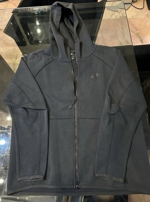Mens Nike NSW Tech Fleece Full-Zip Black Hoodie
