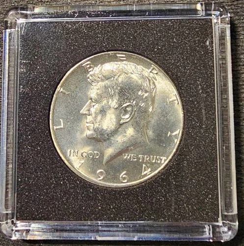 1964-D  Kennedy Half Dollar, MS, 90% Silver, Free Shipping