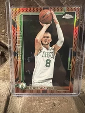 2025 Topps Chrome Kristaps Porzingis Basketball Border Refractor #41 SSP Celtics