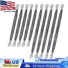 10pcs Car Truck Firewall Engine Body Engine Ground Strap Tinned Copper Cable Kit