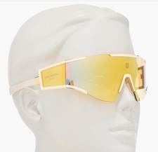 Balmain Akoni Fleche Sunglasses Logo Nylon Shield Unisex Japan Authentic