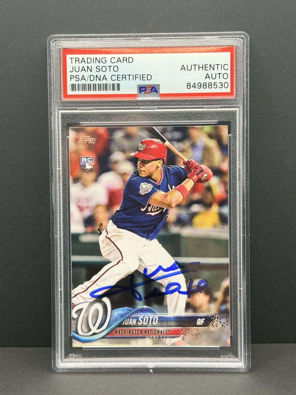 2018 Topps Update Juan Soto Rookie #US300- Autograph PSA/DNA Certified Authentic