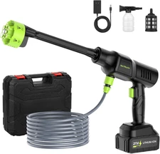 Cordless Pressure Washer,Portable Electric Power Washer with 6-In-1 Nozzle,45Bar